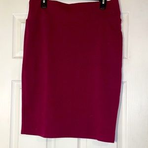 Lula roe burgundy skirt